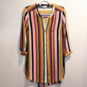 DR2 - Striped multi-color blouse - Size M